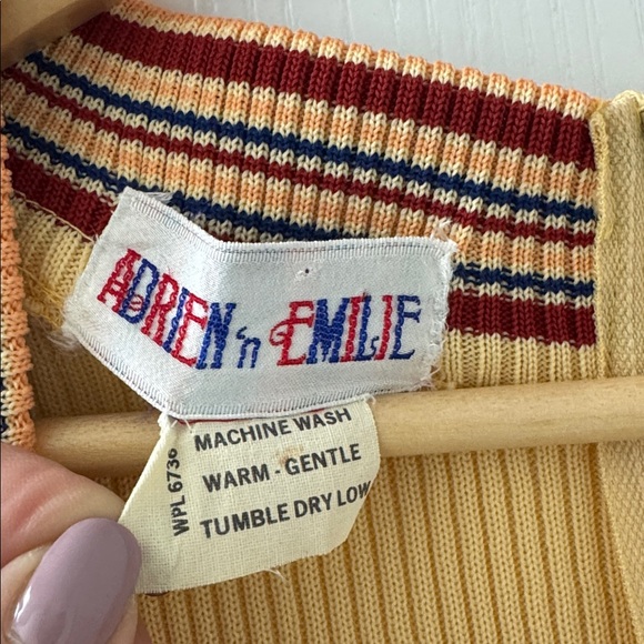 VINTAGE Adrien’n Emilie Yellow Maxi Dress 60’s-70’s Size Small/Medium - Picture 3 of 6